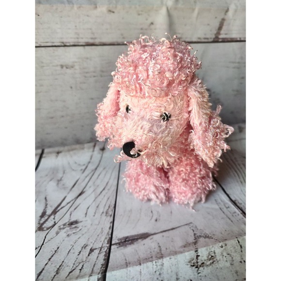 Ganz Webkinz Pink Poodle Stuffed Plush Curly Puppy Dog HM107 Toy NO Code - Picture 2 of 8